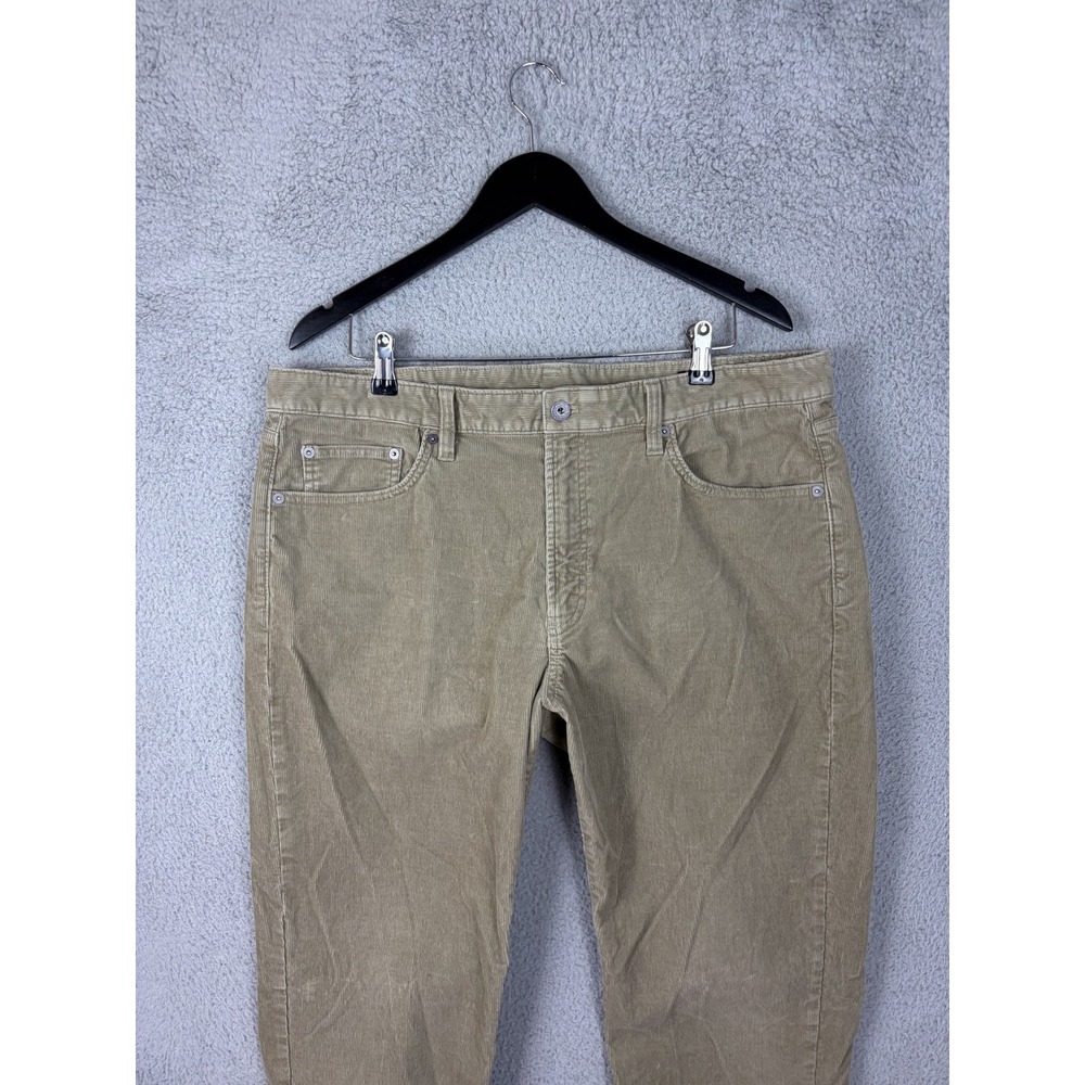 Bonobos Pants Mens 38x34 Beige Slim Fit Stretch Corduroy Chino Casual Preppy Men